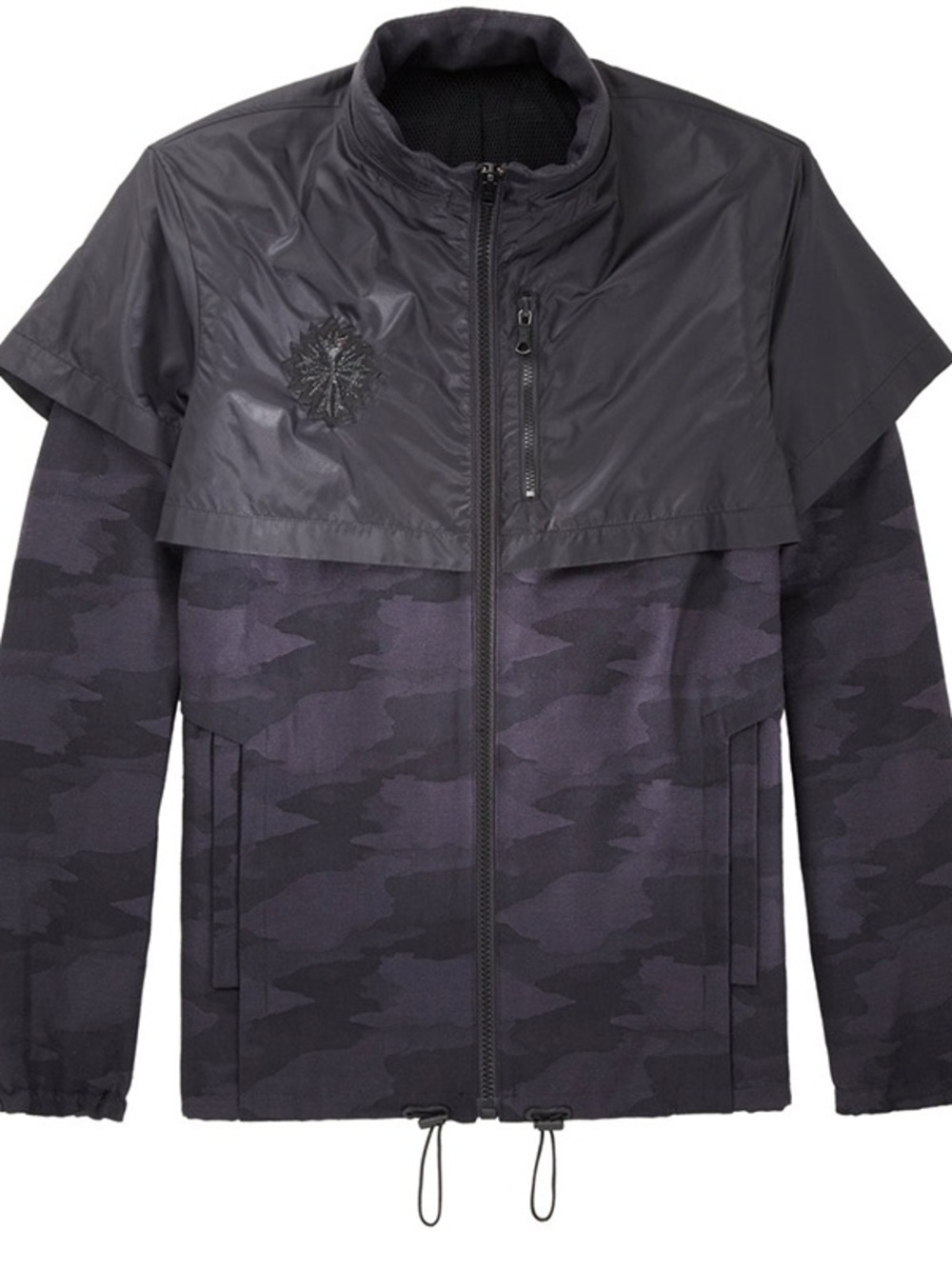 Barney’s Jay Z Black & Charcoal Camouflage Zip-Up Jacket